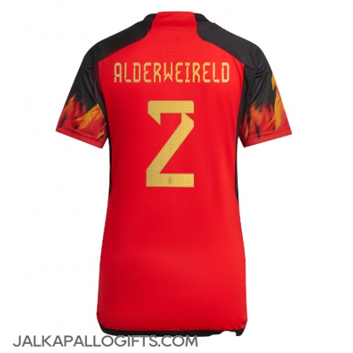 Belgia Toby Alderweireld #2 Kotipaita Naiset MM-kisat 2022 Lyhythihainen